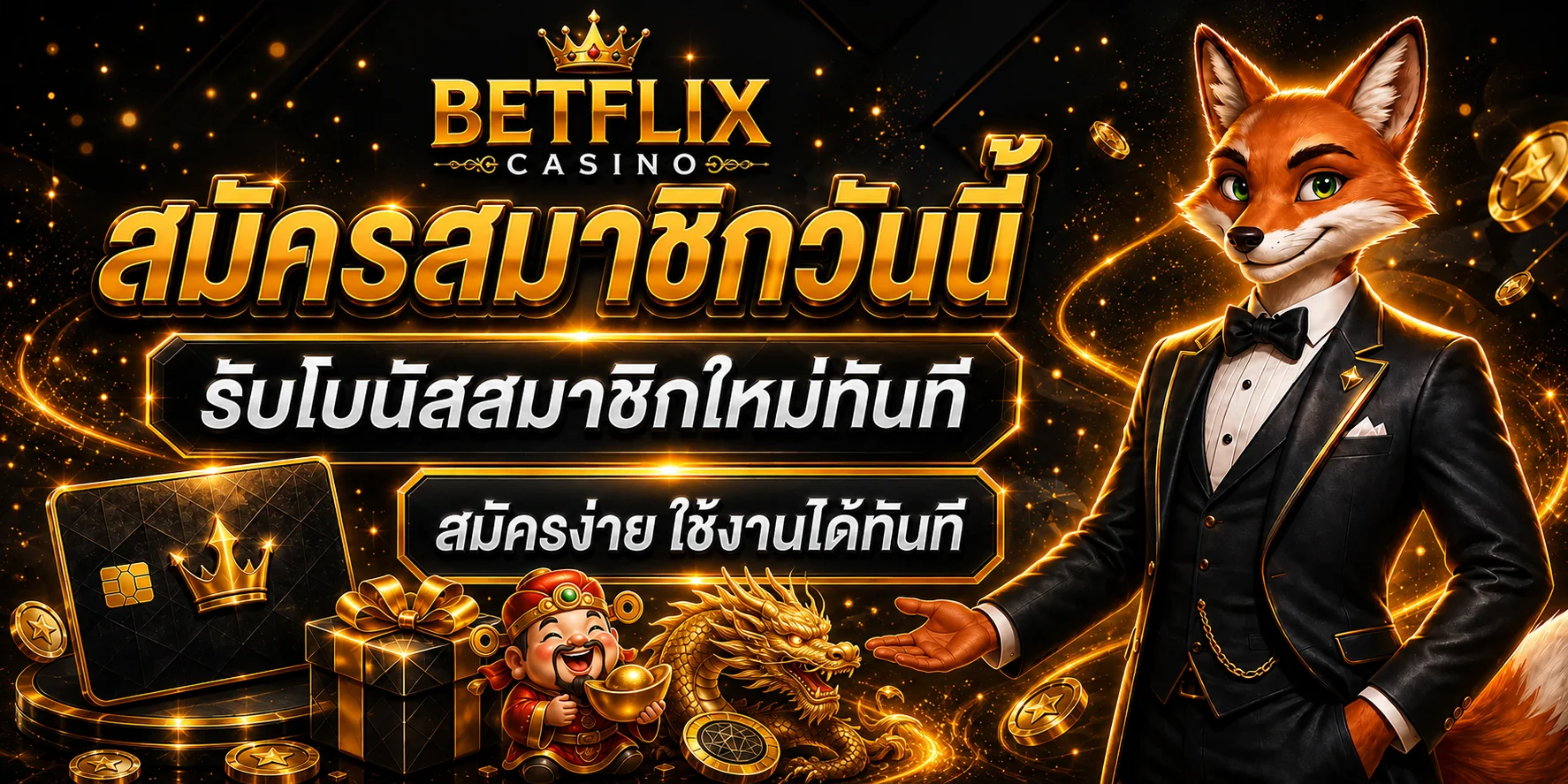 เกมสล็อตและคาสิโนสด BETFLIX CASINO