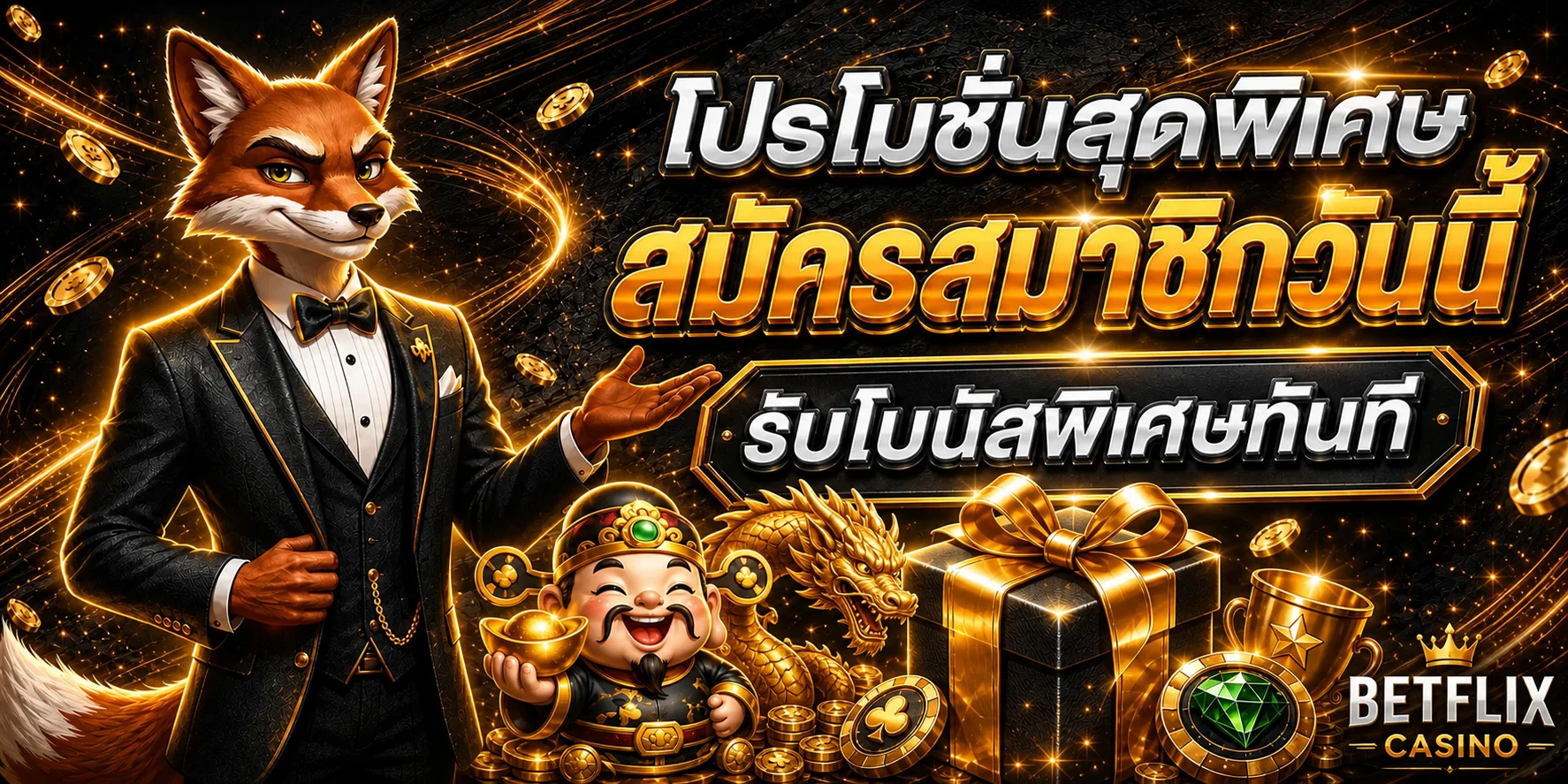 โปรโมชั่นและโบนัสของ BETFLIX CASINO